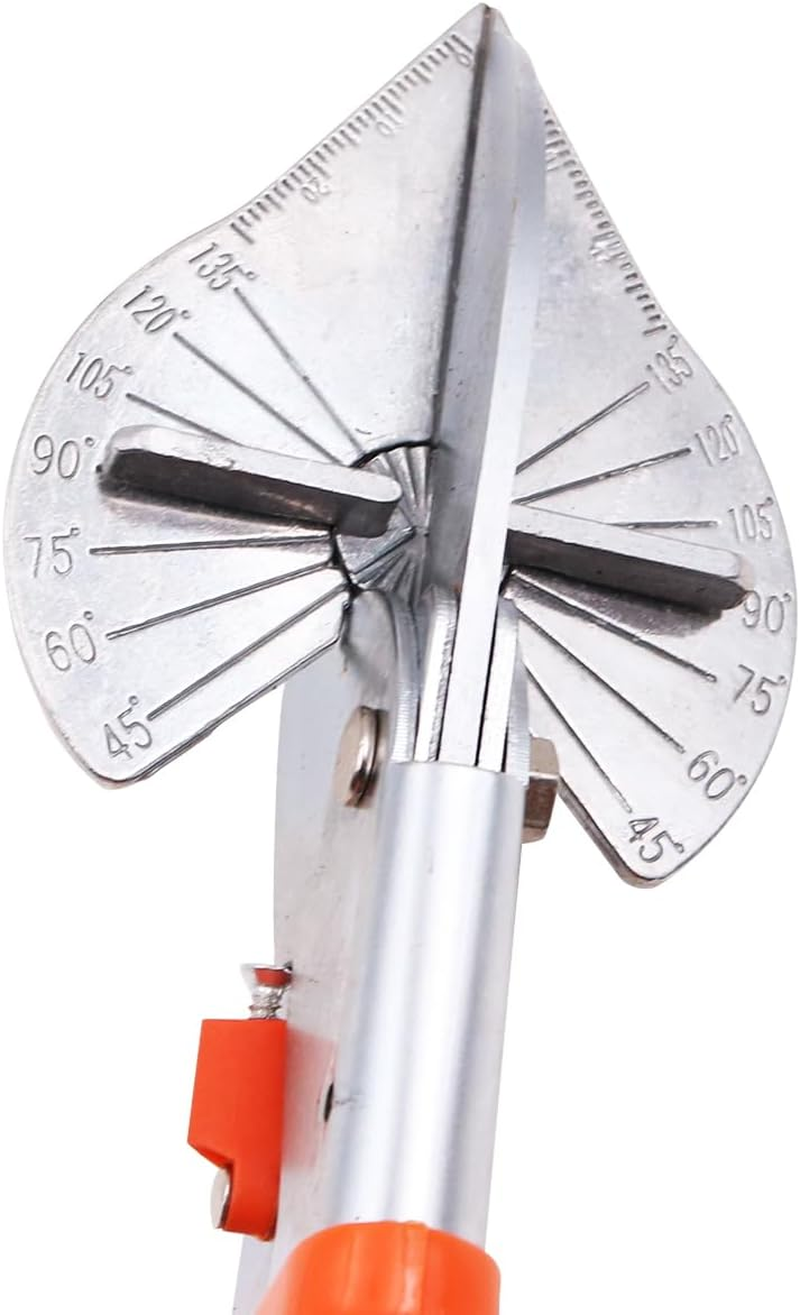 ZONADA Gasket Shear Mitre Shear 45 to 135 Degree Multi-Adjustable Angle Trim Cutter Cutting Plastic PVC PPR PE Pipe Branch Wire High Precision image number 6