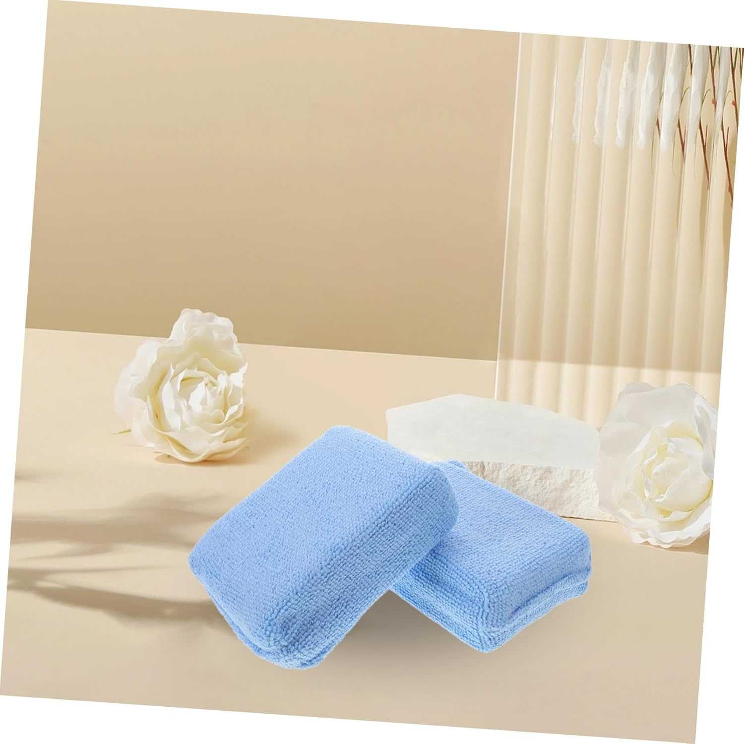 PRETYZOOM 10Pcs Car Wax Applicator Pads Versatile Rectangle Polishing Tools for Car Detailing Waxing and Windshield Cleaning Efficient Scratch Repair and Convenient Storage for Home Use image number 5