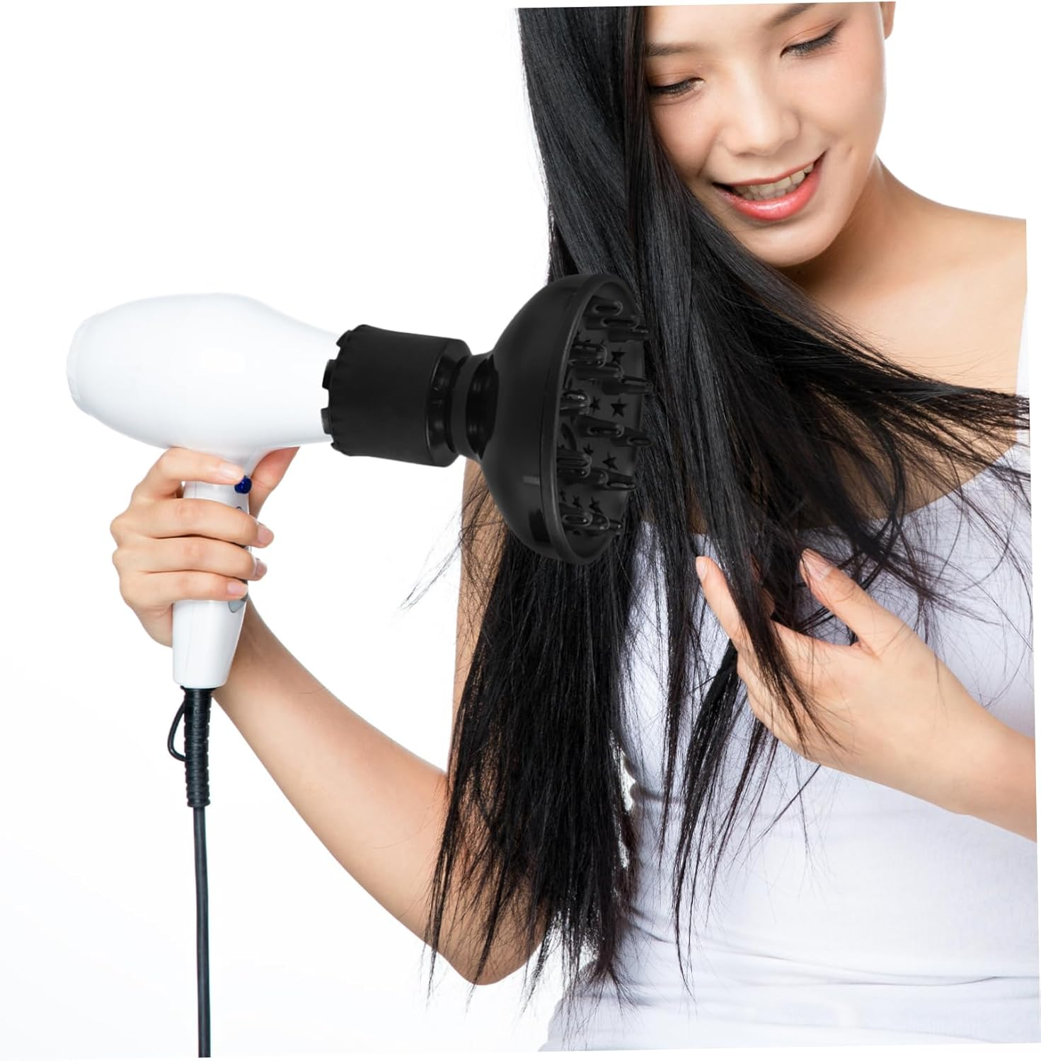 CALLARON Hair Dryer Diffuser Cap Adjustable Airflow Quick Styling Tool for Home and Salon Use image number 1
