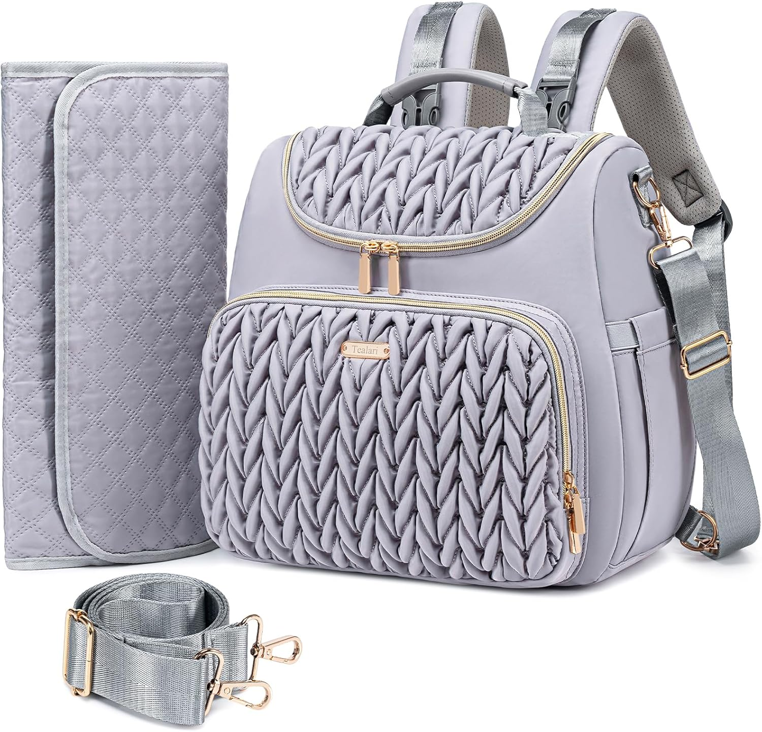 Diaper Bag Backpack,Baby Diaper Bag,Waterproof Diaper Backpack with Changing Pad,Multiple Usage Modes Switchable