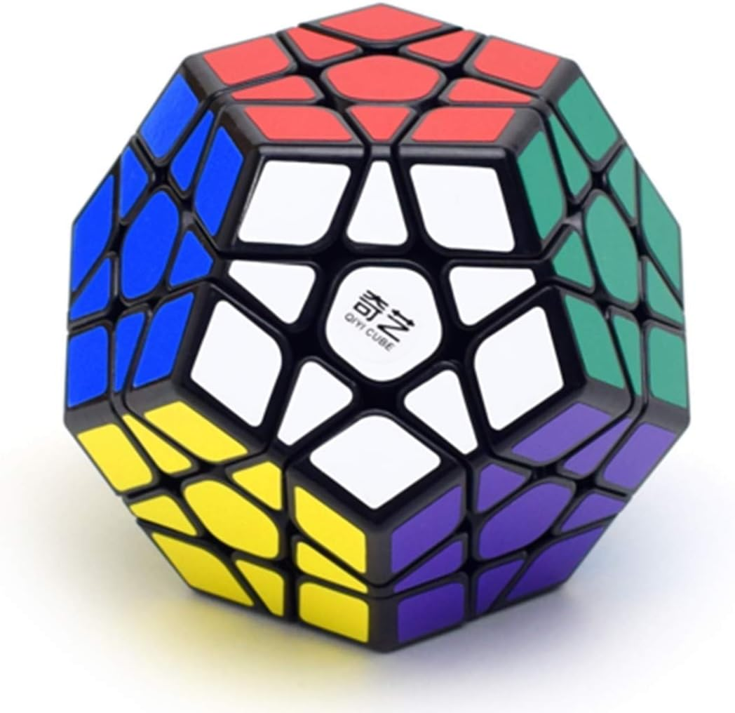 Cuberspeed Qiyi Megaminx Black Magic Cube Mofangge Qiyi Qiheng Black Megaminx Speed Cube