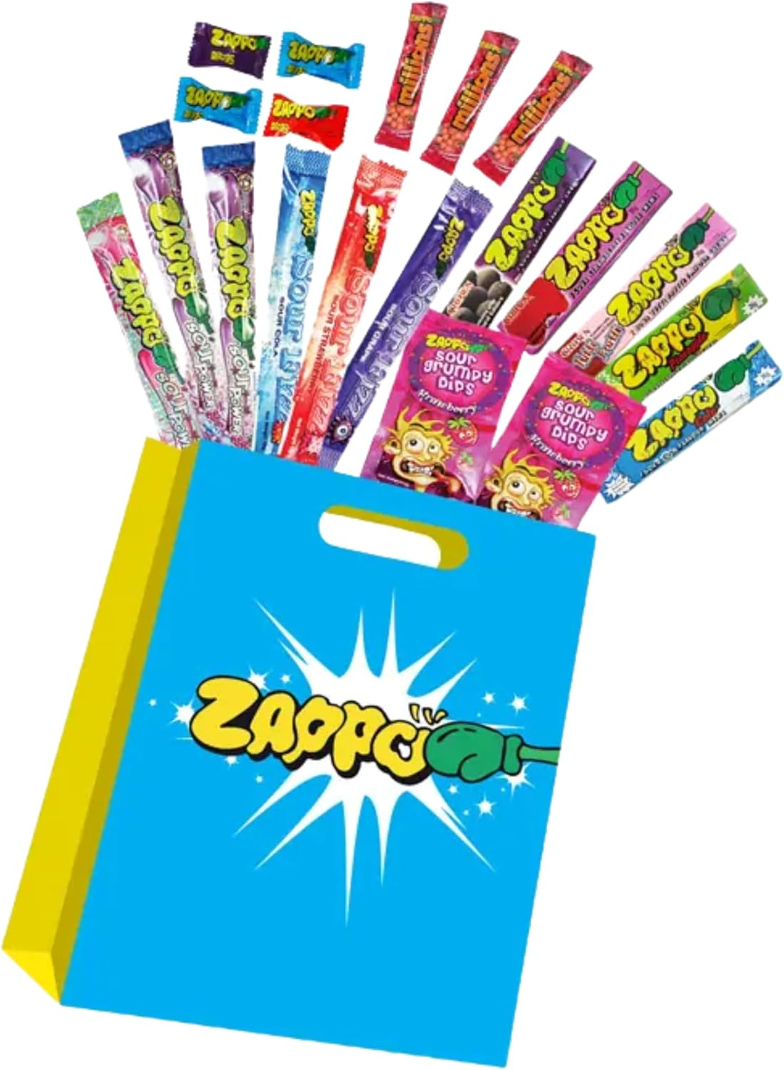 Zappo Showbag &ndash; Assorted Sour Candy Mix &ndash; Party Favourites &ndash; Fun Fruity Tangy Lollies for Kids and Adults image number 3
