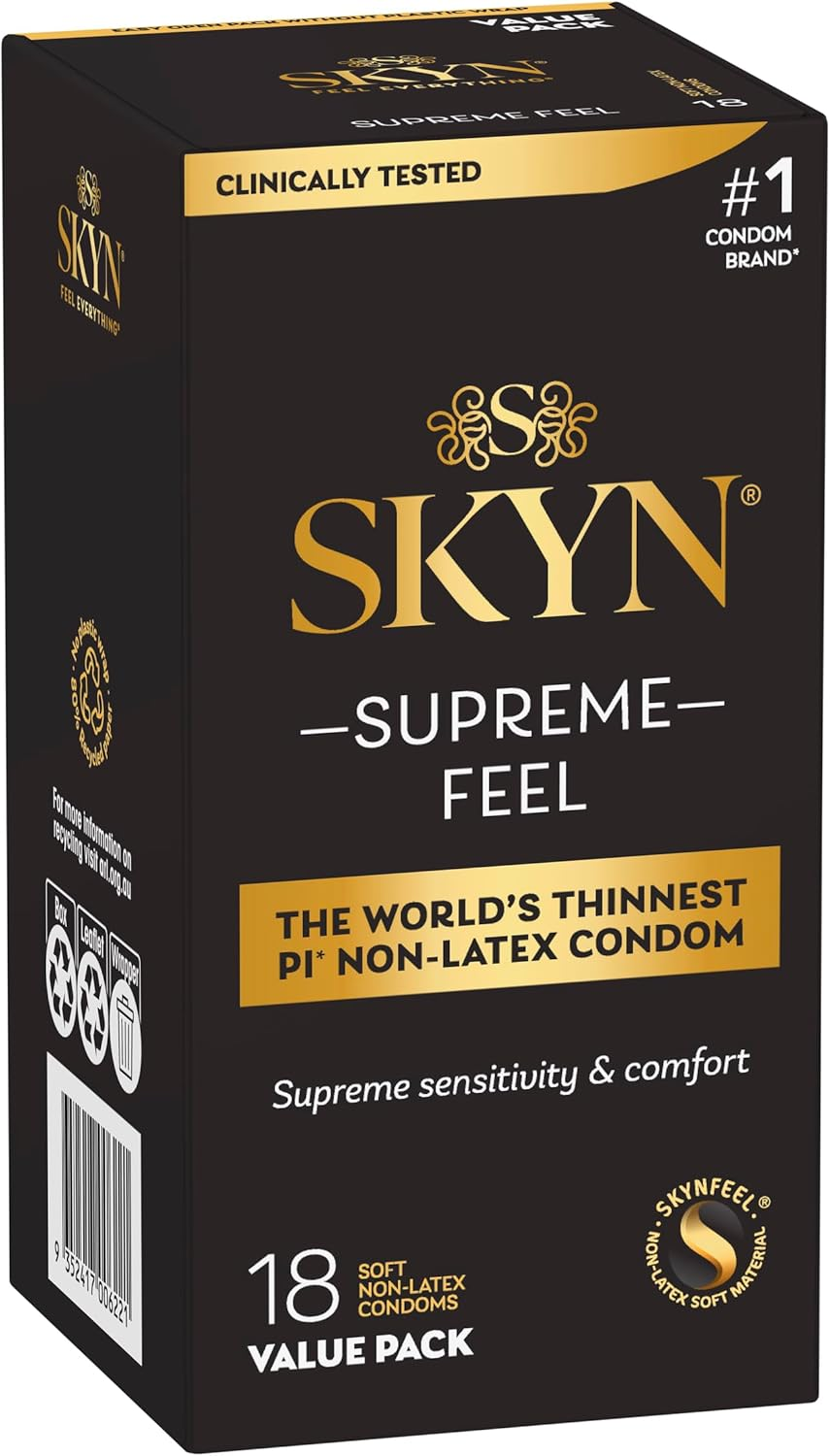 SKYN Supreme Feel Ultra-Thin Non-Latex Condoms 18 Pack image number 5