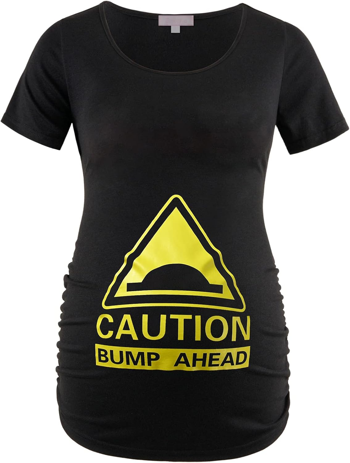 Bhome Maternity Shirt Short Sleeve Tshirt Summer Layering Pregnancy Tee