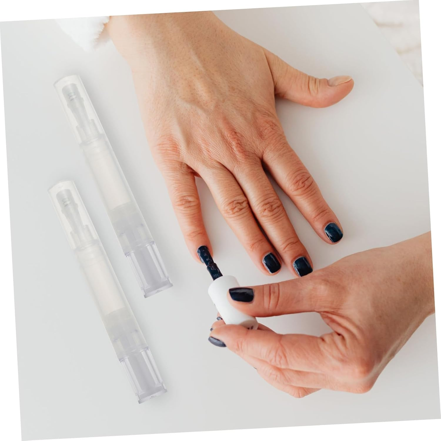 CIYODO 4Pcs Empty Twist Pen Manicure Brush Applicator Silicone Tip Nail Oil Eyelash Dispenser for Travel Daily Use image number 5