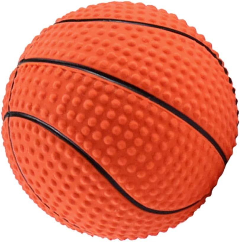 HAPINARY Basketball Squeaky Dog Chewing Toy Interactive Molar Toy for Aggressive Chewers Engaging Pet Toy for Dogs Fun Chew Plaything image number 5