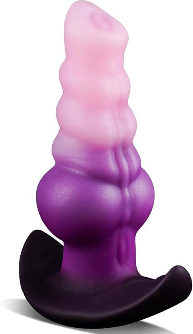 6.3" Large Butt Plug, Dildo Anal Plug with Big Knot, Huge Buttplug Silicone Anal Sex Toys, Anal Monster Dog Dildo, Adult Toy for Men Women image number 1