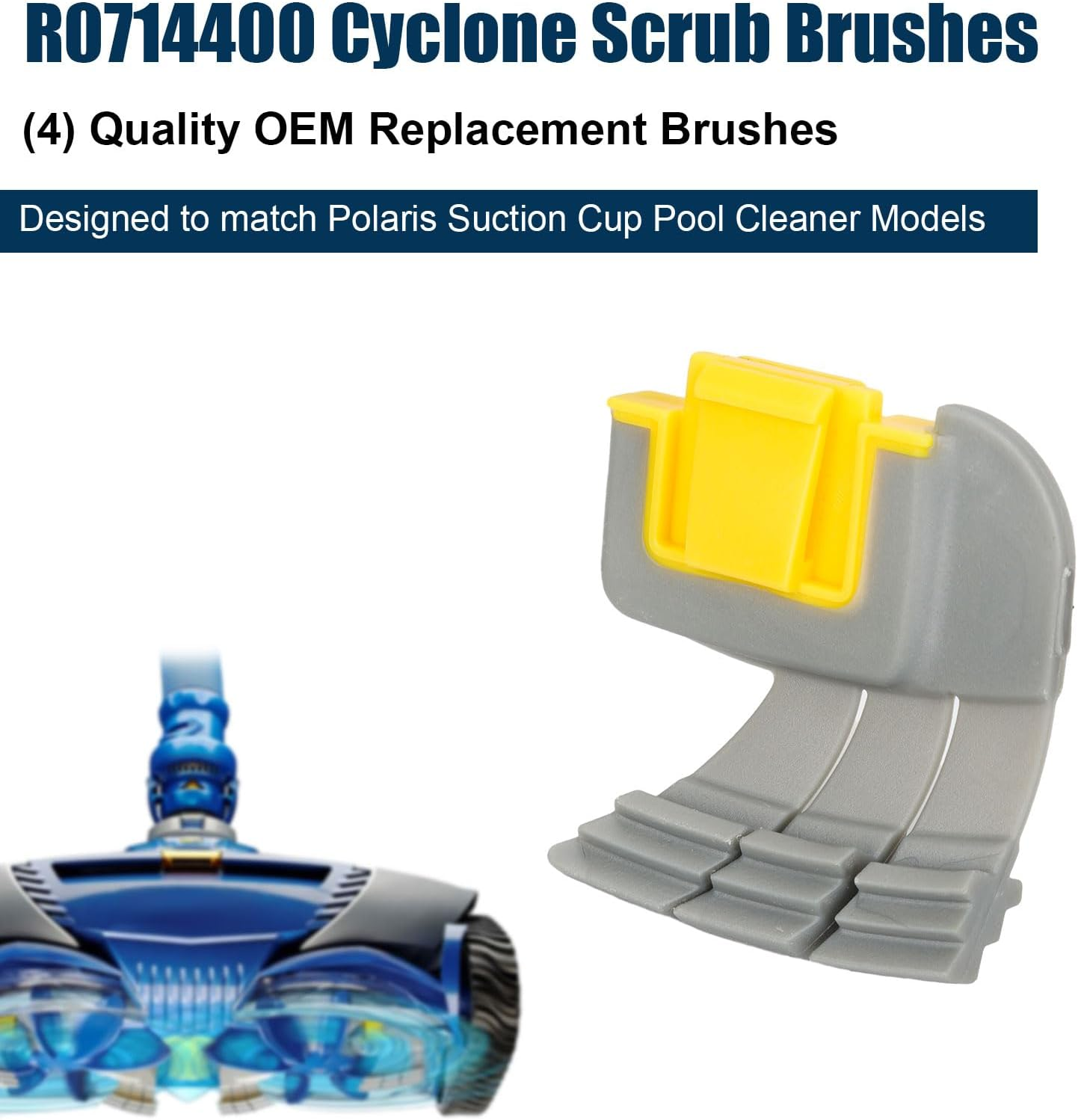 Pool Cleaner Drive Shaft & Scrubbing Brush Kit for Zodiac MX6 MX8 MX6 Elite MX8 Elite, Replacement Parts Set Includes Engine Wheel Bearing & Cyclonic Brushes image number 4