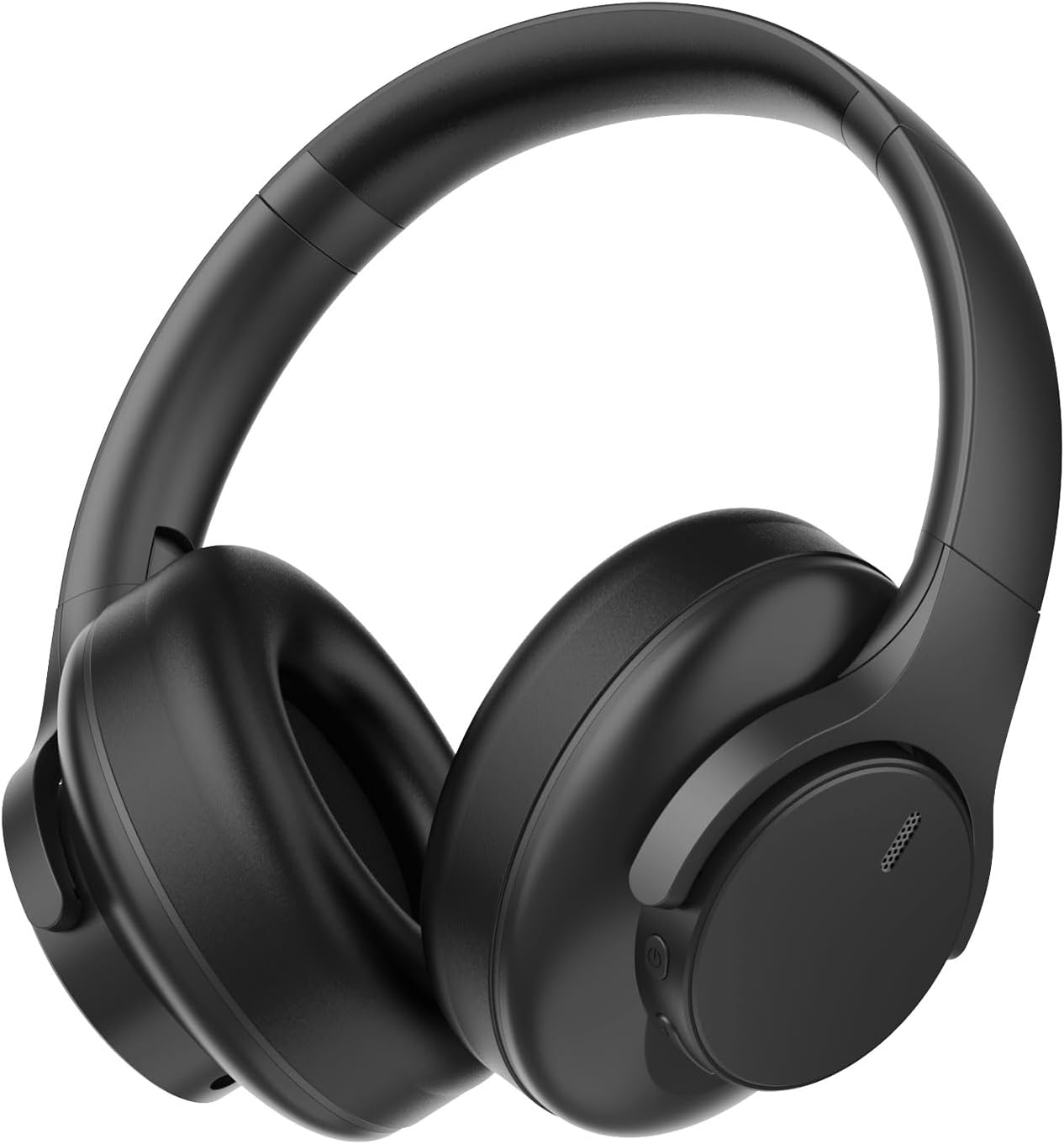 Elzle Bluetooth Headphones over Ear, 82 Hours Playtime, Bluetooth 5.4 Caution Foldable Headphones with Built-In Microphone, Wired/Wireless Foldable Headphones, for Travel/Study/Office - Black image number 5