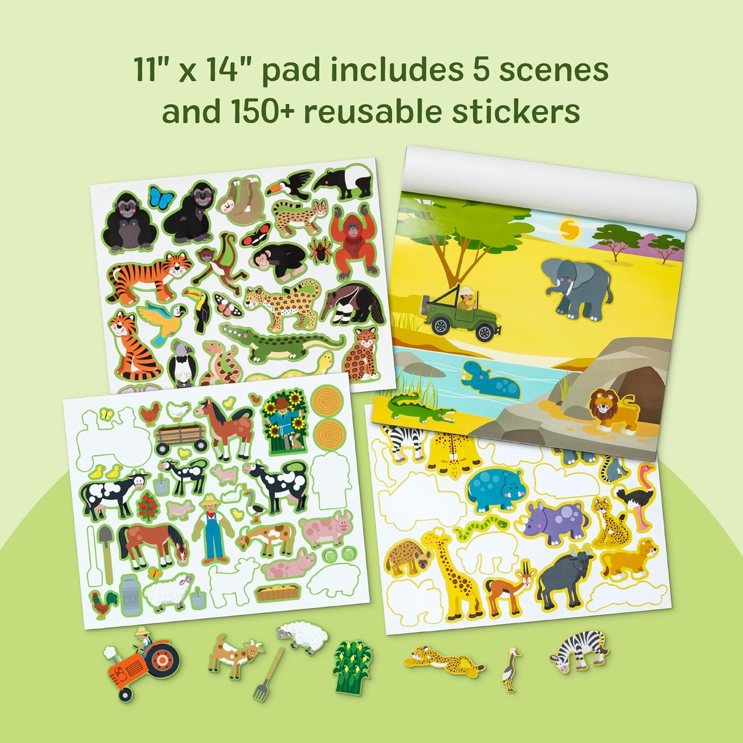 Melissa and Doug - Reusable Sticker Pad - Habitats image number 3