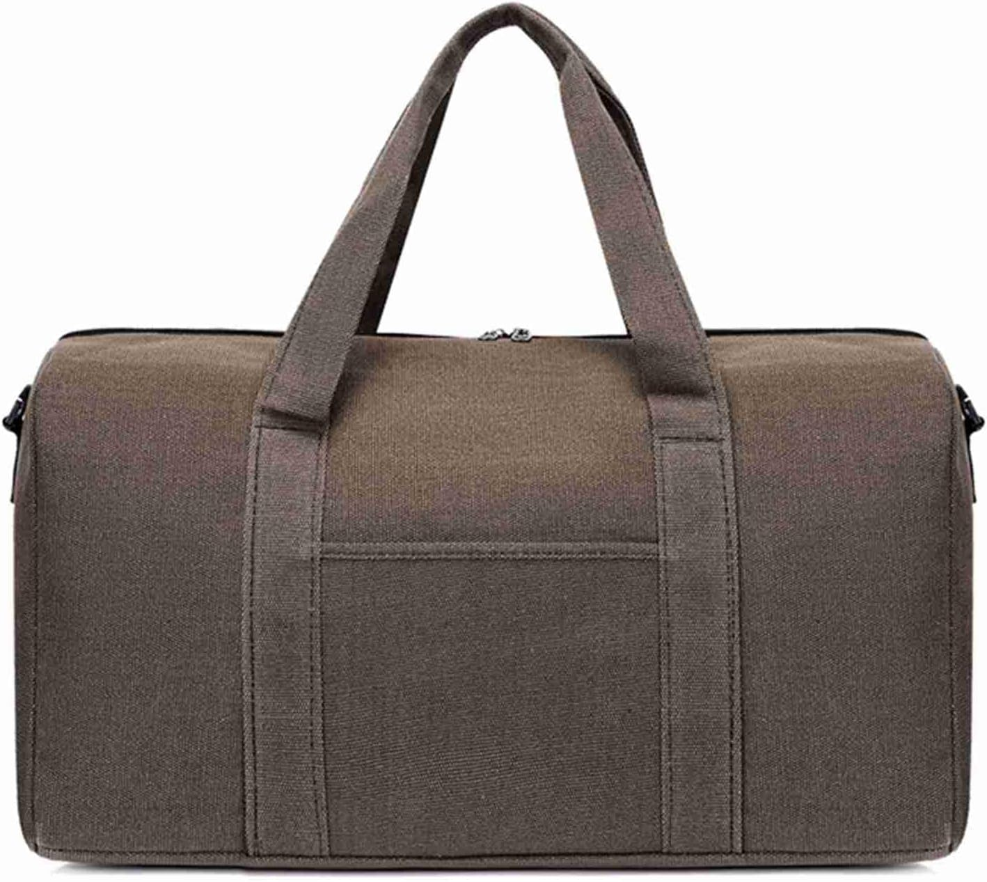 Duffel Bag for Travel, Travel Bags for Women, Travel Toiletry Bag with Carrying Handles, Large Capacity Canvas Travel Bag, Can Hold a Computer, Khaki, S