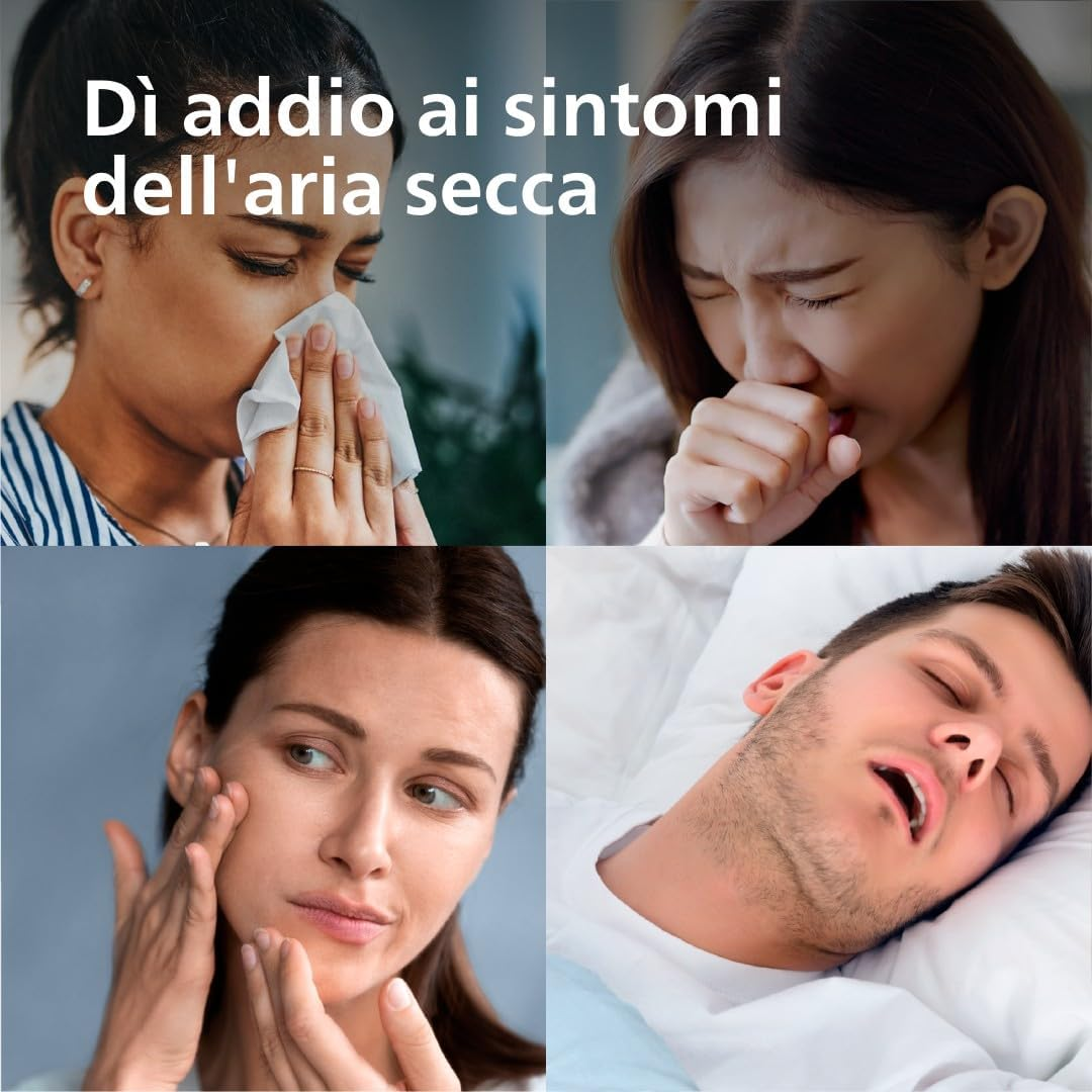 Philips Smart Humidifier - Compact but Powerful, Sky High Mist, 32H Running Time, 3L Reservoir, Aromatherapy, Silent Sleep Mode with Night Light, Ideal for Rooms up to 41M2 (HU1510/03) image number 3