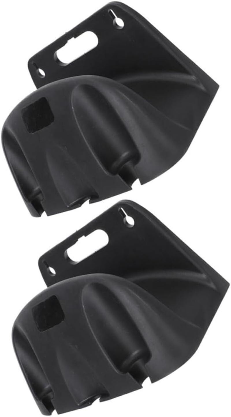 Milisten 2Pcs Garden Water Hose Holder Wall Mount Hose Hanger Shelf Hose Storage Reel Outdoor Hose Bracket for outside Black image number 2