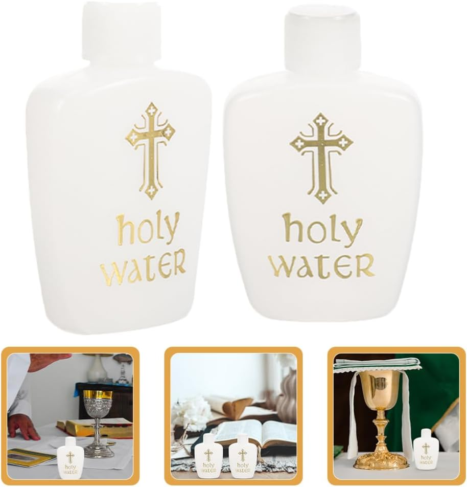 Amosfun 60Ml Plastic Bottles Holy Water Vials Aromatherapy Jars Empty Containers image number 5