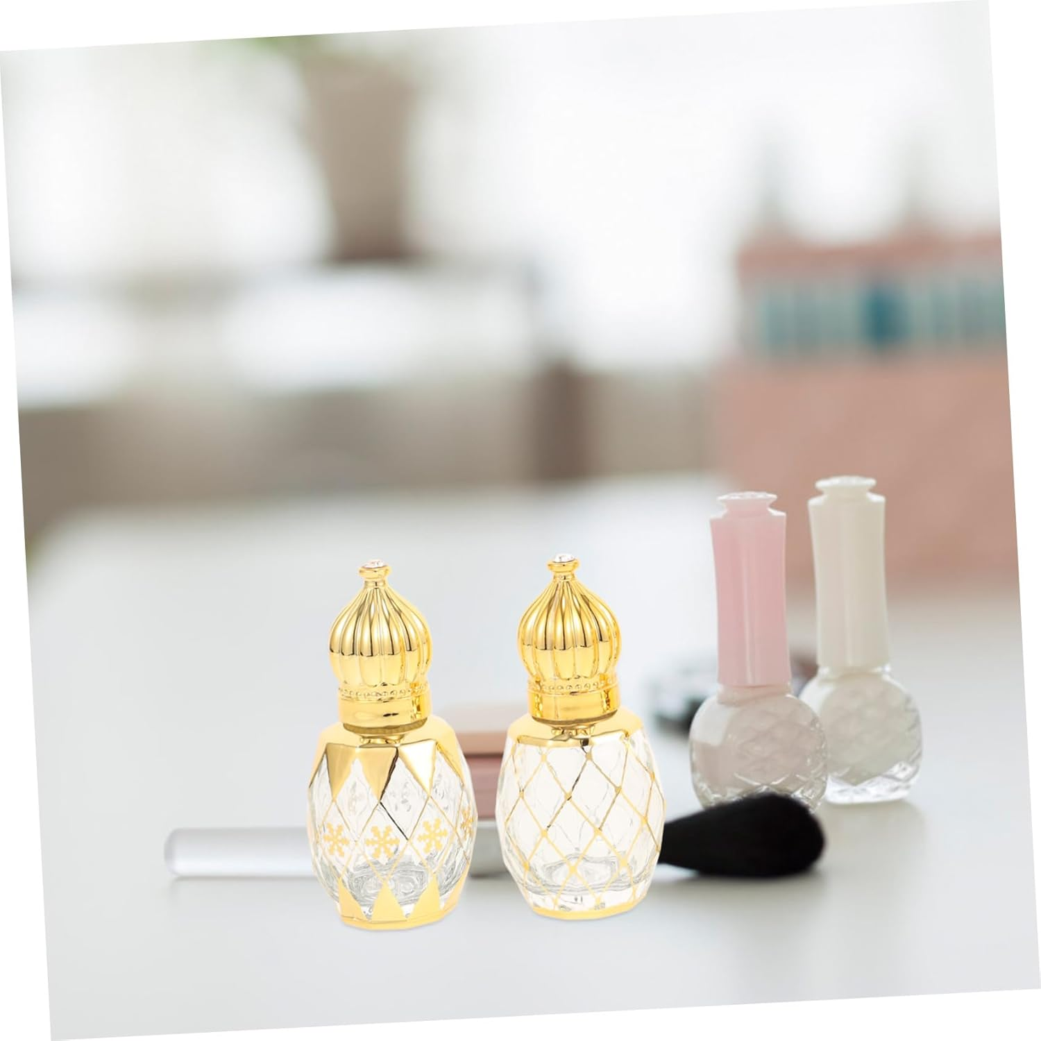 4Pcs Essential Oil Bottle Glass Roller Perfume Bottles Empty for Aromatherapy and Household Use image number 5