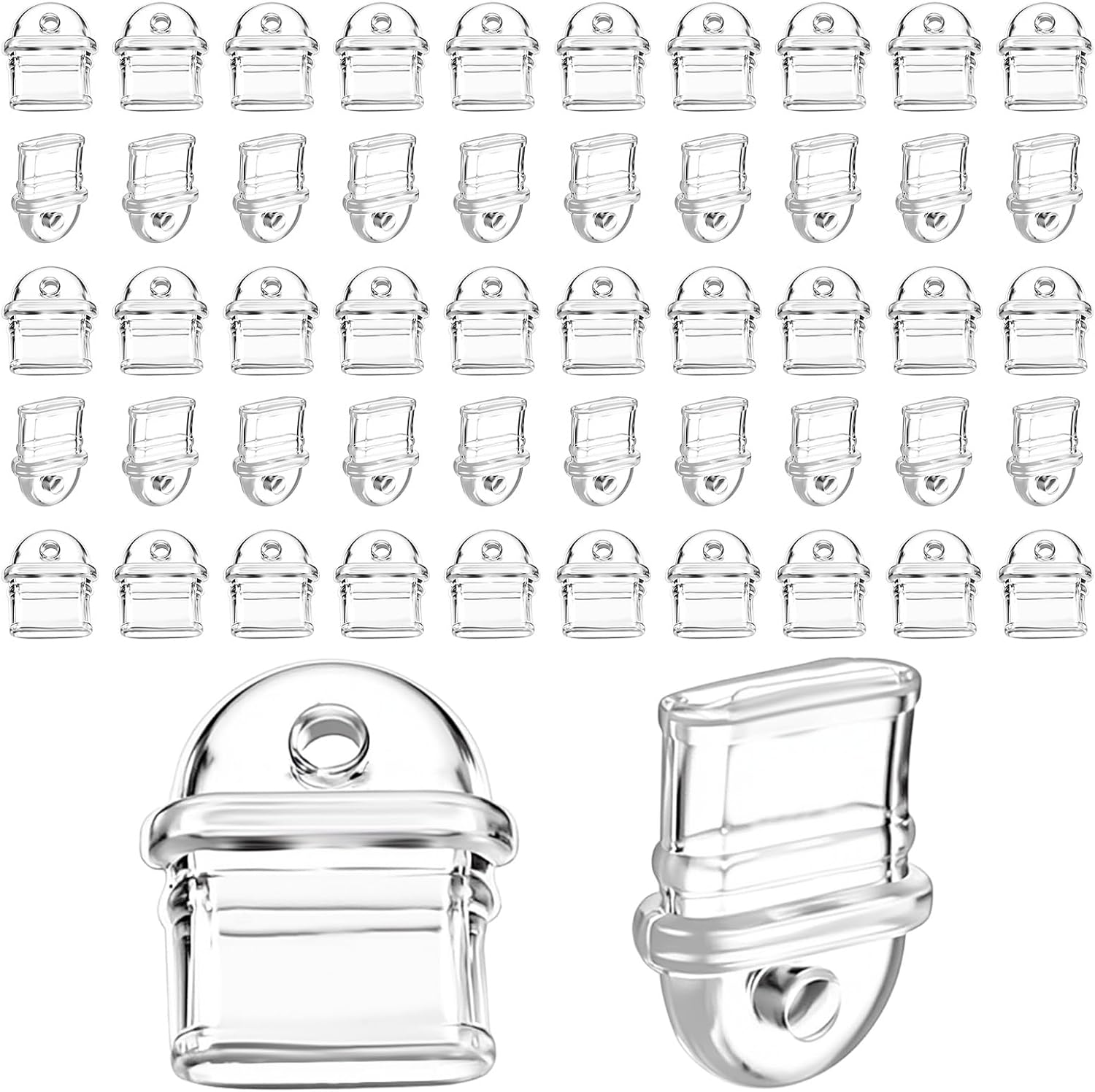 50 Pcs White anti Dust Silicone Type C Charging Port, Clear Charging Port Covers anti Plug Cover Plugs, Protector Protective Dust Plug for Phones Laptops image number 6