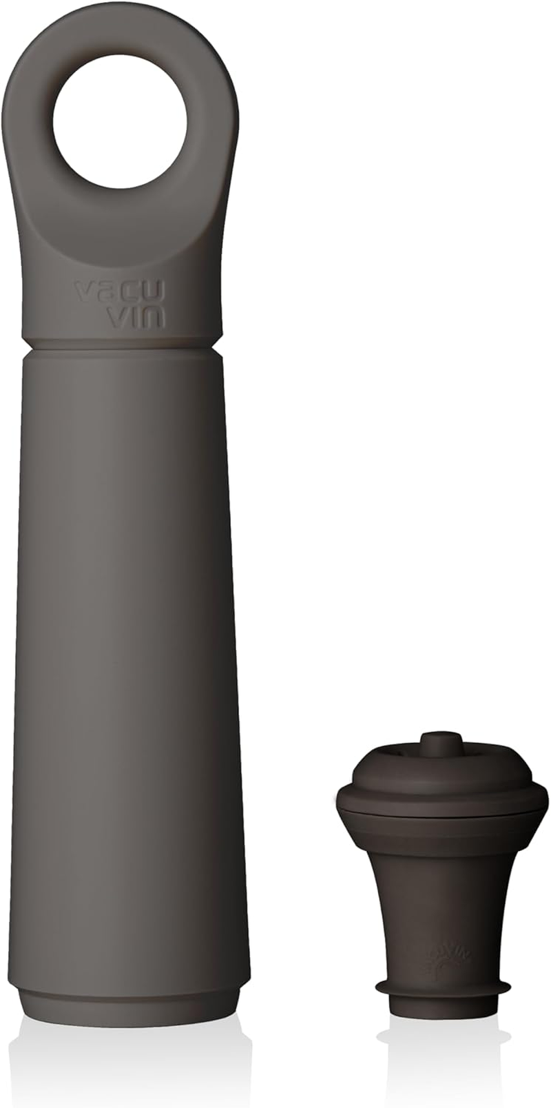 Vacu Vin Loop Wine Pump - Designed and Made in the Netherlands - Vacuum Wine Stopper Keeps Your Wine Fresh for up to 10 Days - Reusable - 1 Pump, 1 Stopper, Sand