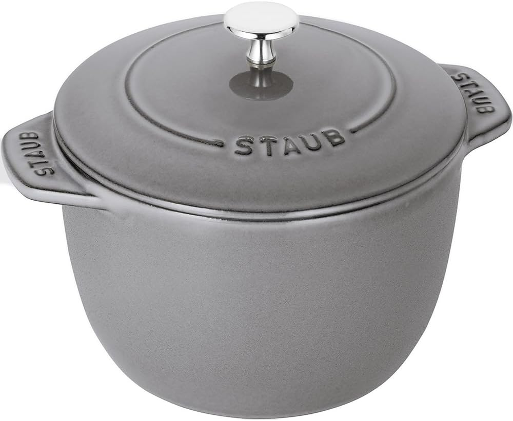 Staub La Cocotte De Gohan 40509-653 Black Small 4.7 Inches (12 Cm) Rice Pot, 1 Piece, Cast Iron Pot, Rice Cooker, Japanese Authentic Sale
