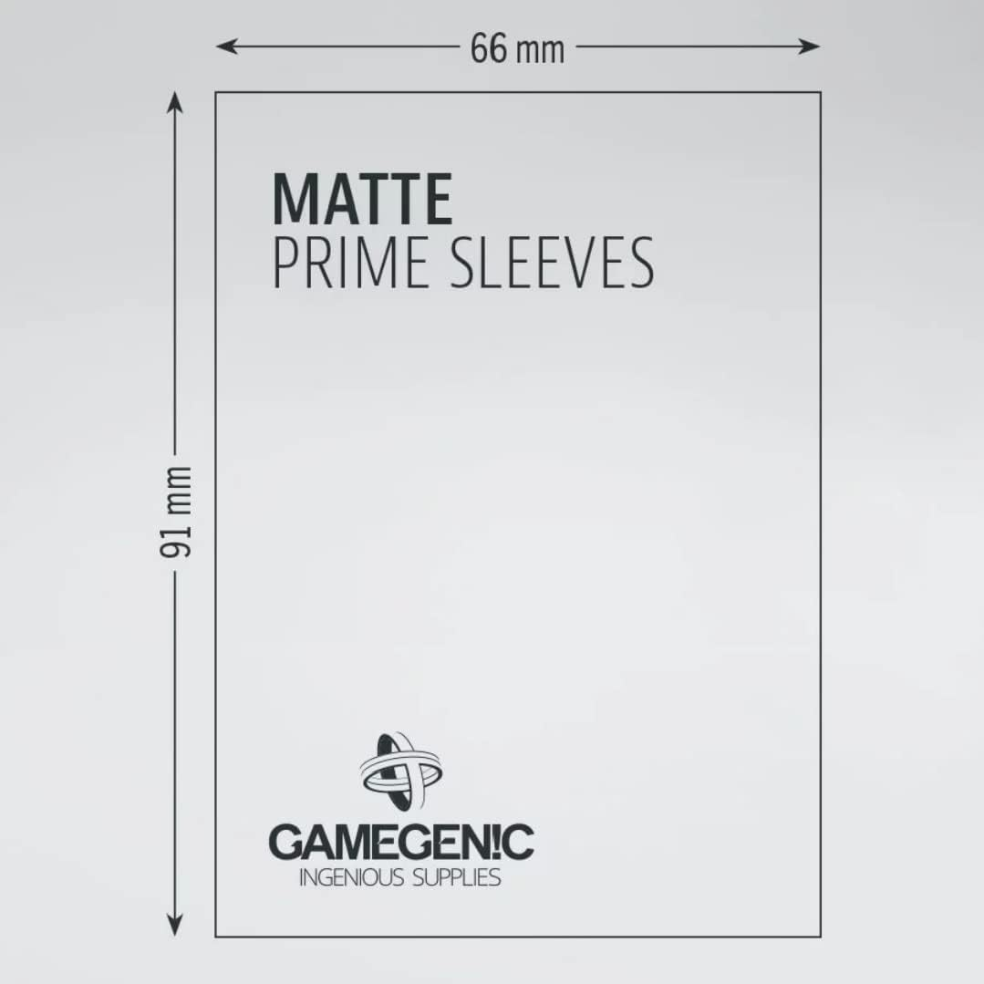 Gamegenic | Matte Double Sleeving Pack 100 - Clear & Black (2 X 100Ct.) | Accessory