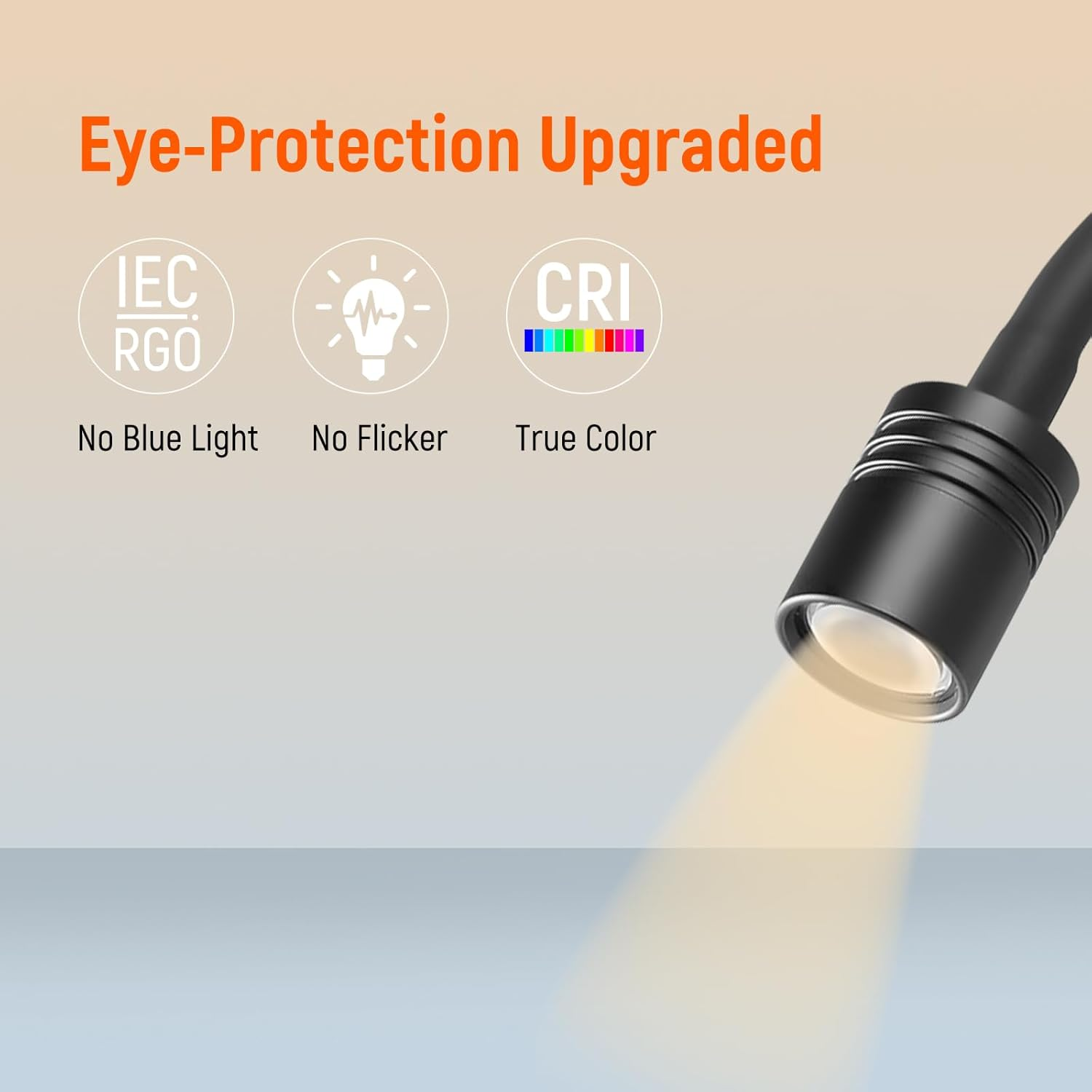 RV 12V LED Reading Light, Dimmable Bedside Reading Lamp for Caravan Boat Camper Van Travel Trailer Truck Cabin, 24V Flexible Gooseneck Spotlight with Push Switch&Usb Charger Port(Black) image number 6