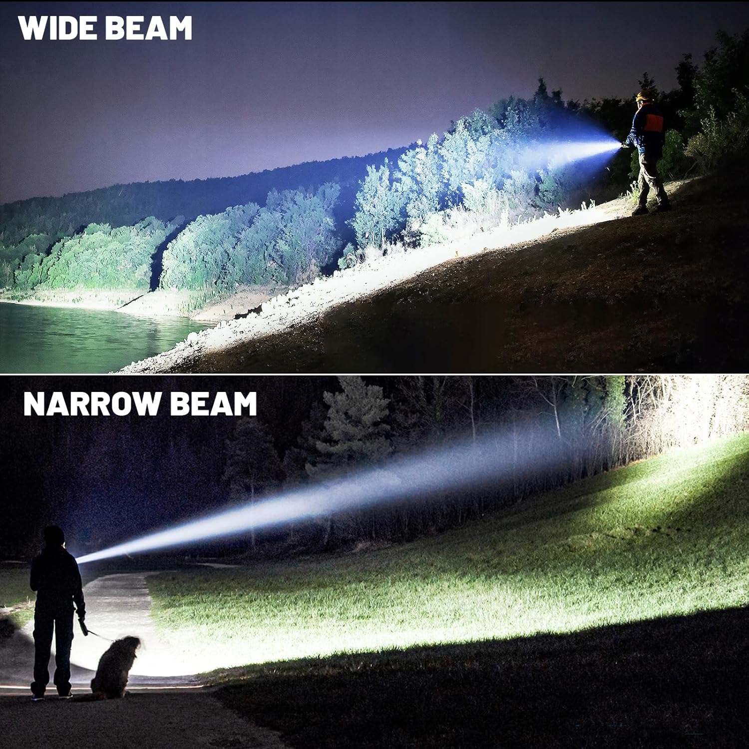 Flashlights High Lumens Rechargeable Flash Light, 2 PACK 900000 Lumens Super Bright Led Flashlight, 7 Modes Brightest Powerful Flashlight, IPX6 Waterproof Handheld Flashlights for Camping Home - Blue image number 7