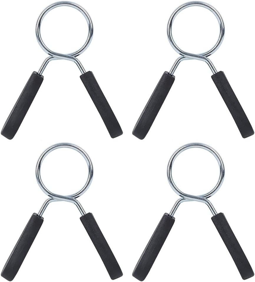Dumbbell Barbell Spring Collars, 4PCS Weightlifting Strength Training Lock Clamp Spinlock Barbell Collar Lock (28Mm) image number 3
