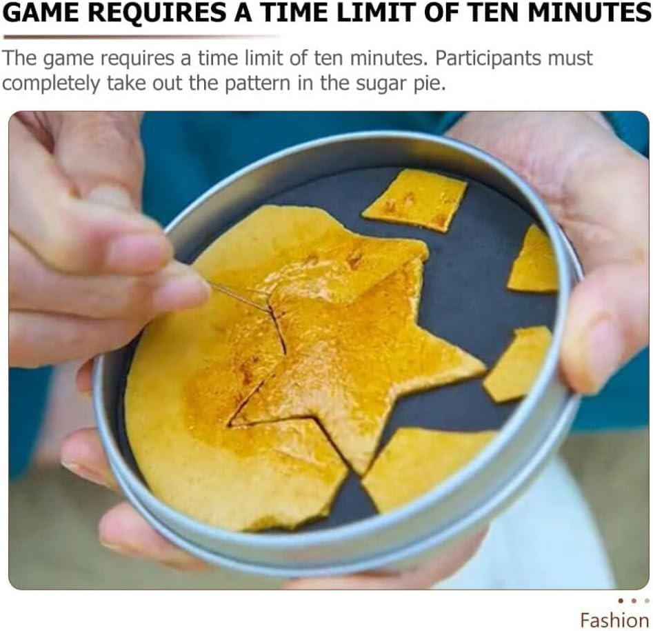 IONPSHG 12Pcs Cookie Cutters Set, Korean Sugar Candy Making Tools, Biscuits Molds Kit, Umbrella Triangle Star round with Tin Case Needle Baking Cake Molds for Christmas Party Favor image number 5