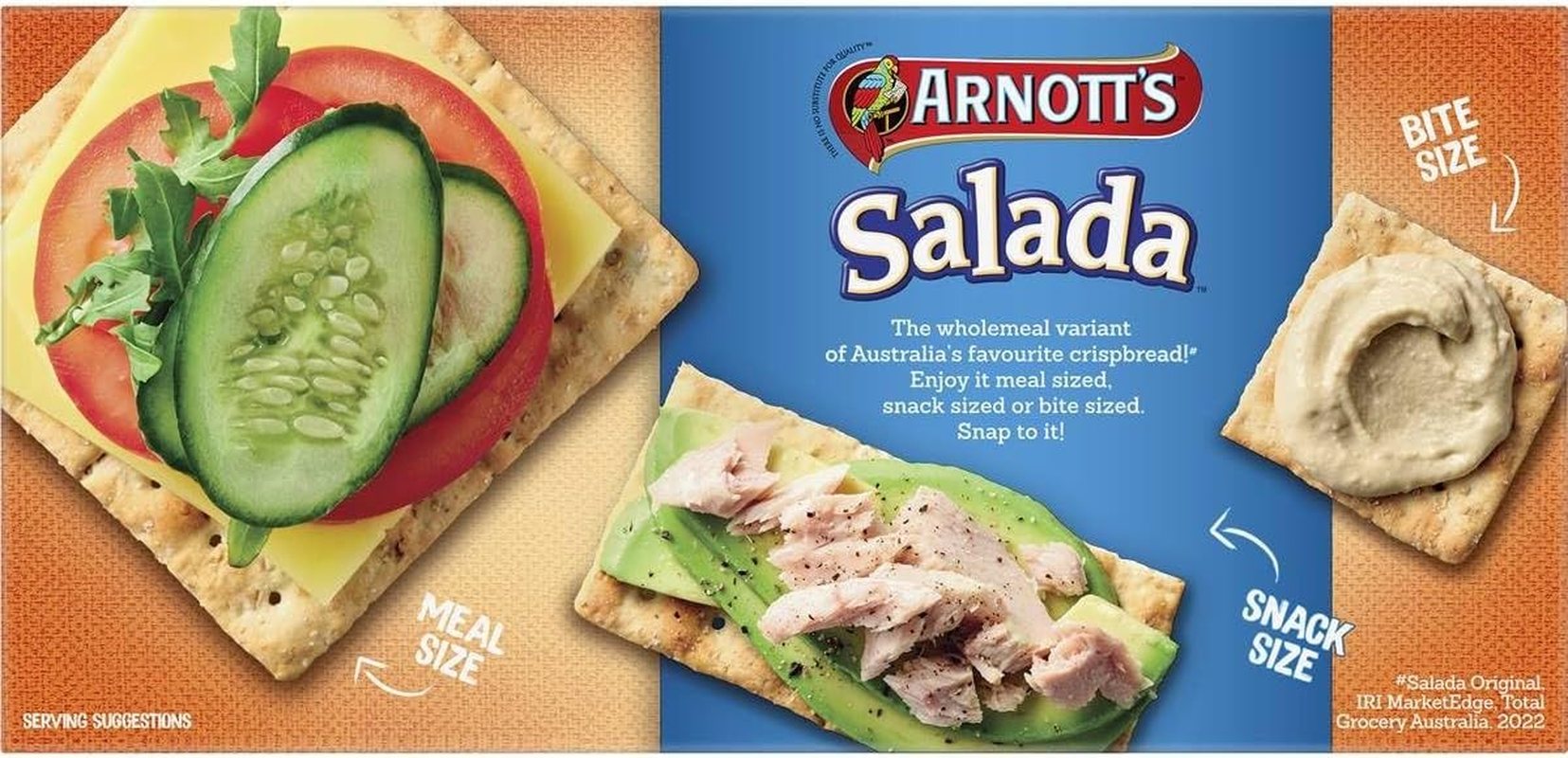 Arnott'S Salada Wholemeal Crispbreads 250 G image number 3