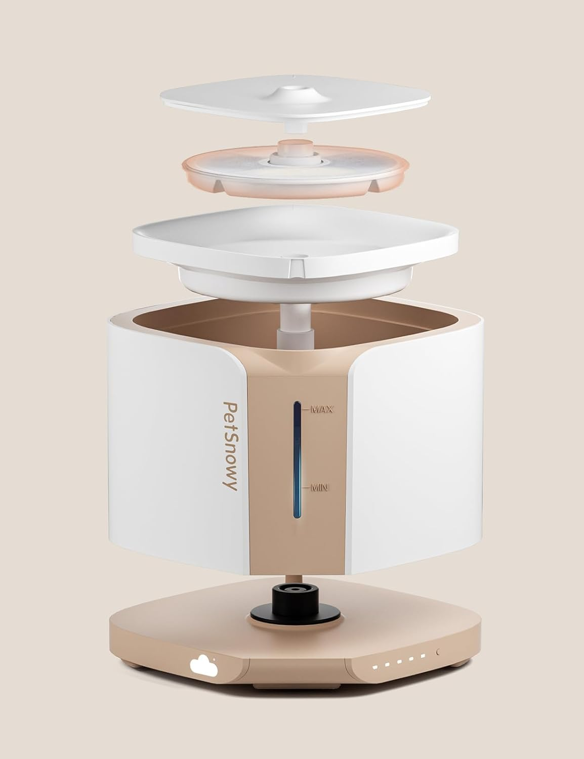 Petsnowy Filter for Cat Water Fountain, Compatible with 68Oz/2L Cat Water Fountain for Monthly Change, Pack of 3 image number 2