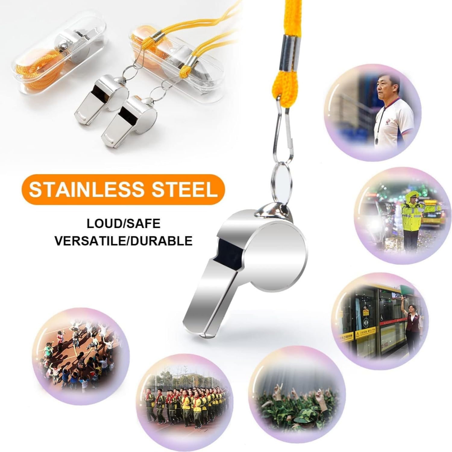 Soccer Referee Flag Set,Match Football Linesman Flags,Red Yellow Cards, Notebook and Pencil, Coach Stainless Steel Whistles image number 5