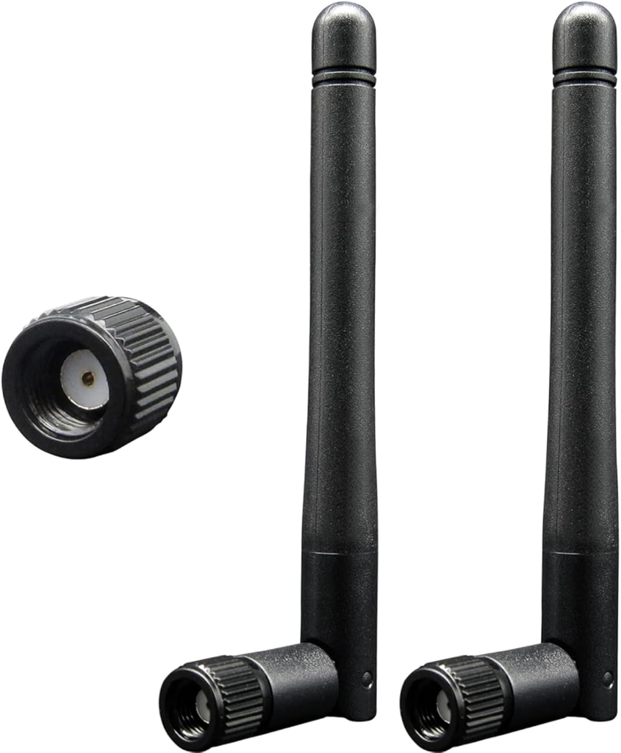 Wifi Antenna 2.4Ghz 5Ghz MIMO RP-SMA Male Aerial (2-Pack) for PC Desktop Computer Wifi Antenna for PC Wifi Router Wireless Network Card USB Adapter Security IP Camera Dual Band Kit image number 5