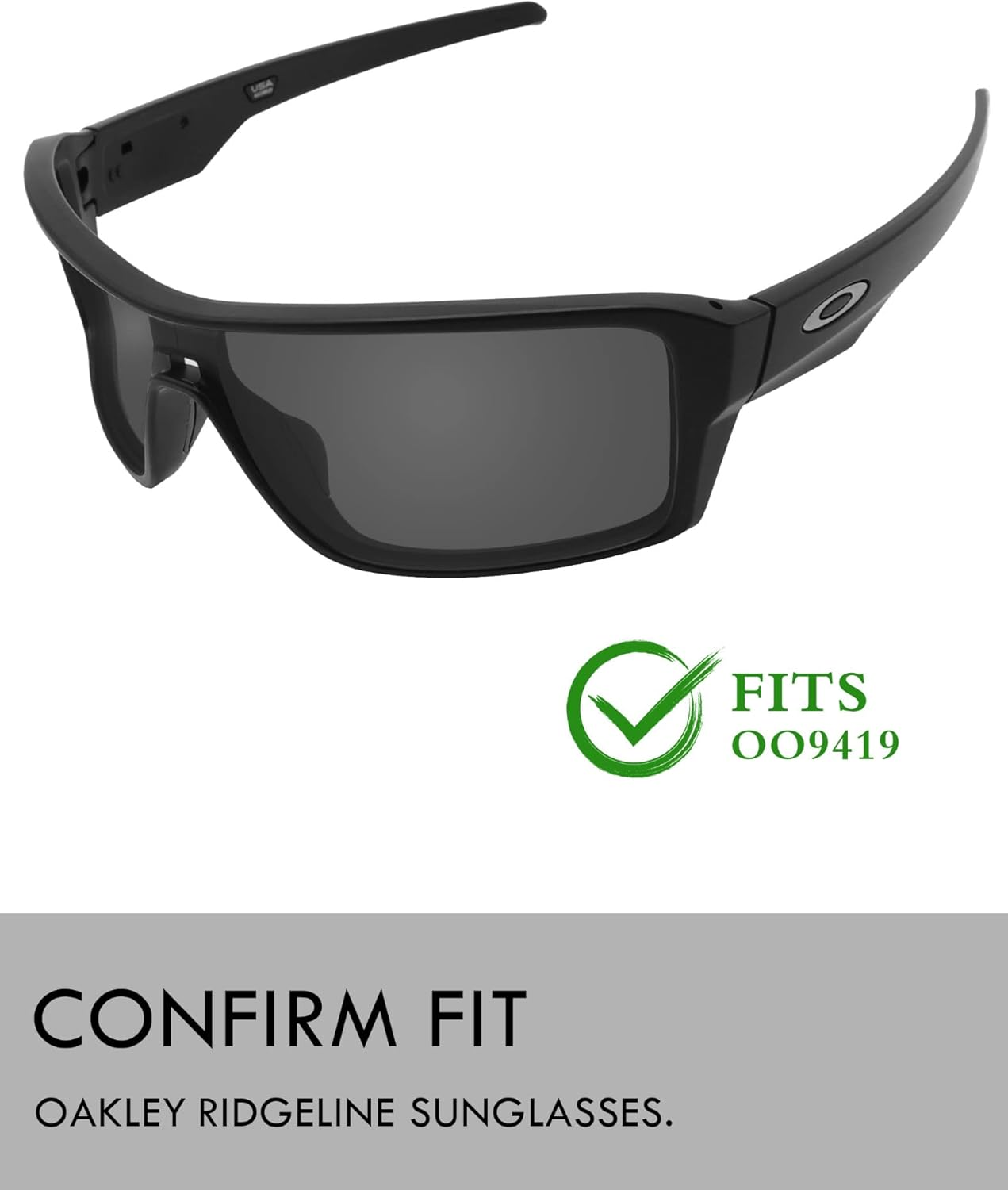 Raydi Polycarbonate Replacement Lenses & Nosepads for Oakley Ridgeline OO9419 Sunglasses image number 4
