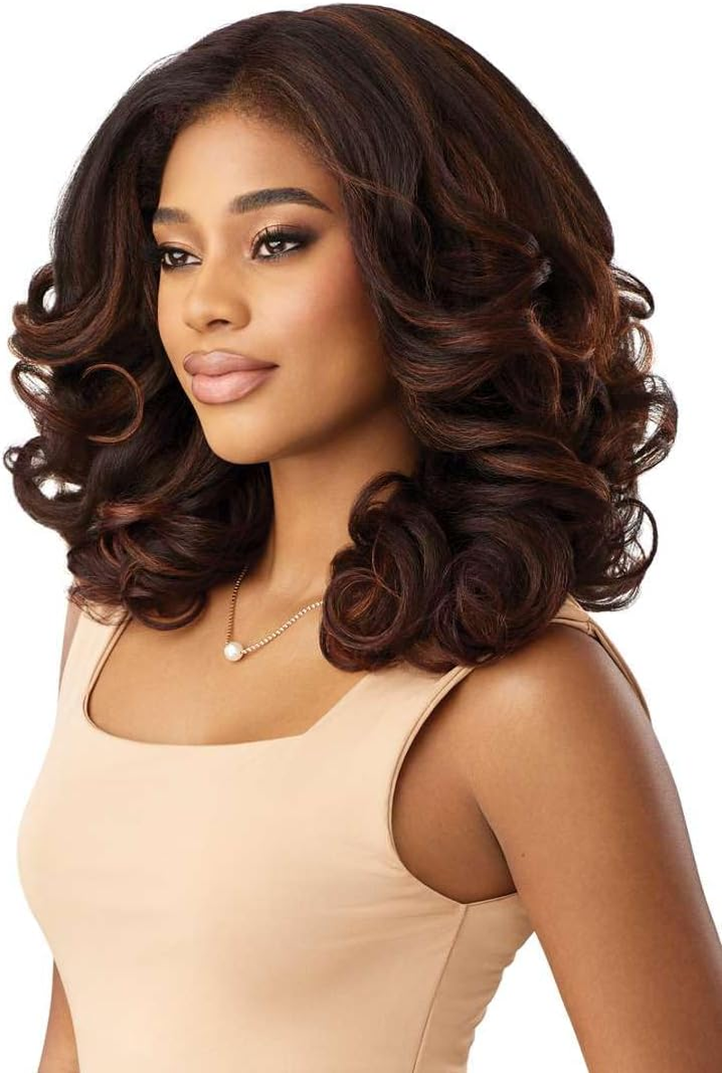 Outre Melted Hairline - Kinky Soft Edges - Kinky Soft 2 (OFF BLACK 1B) - Drst2/Chocolate Caramel image number 2