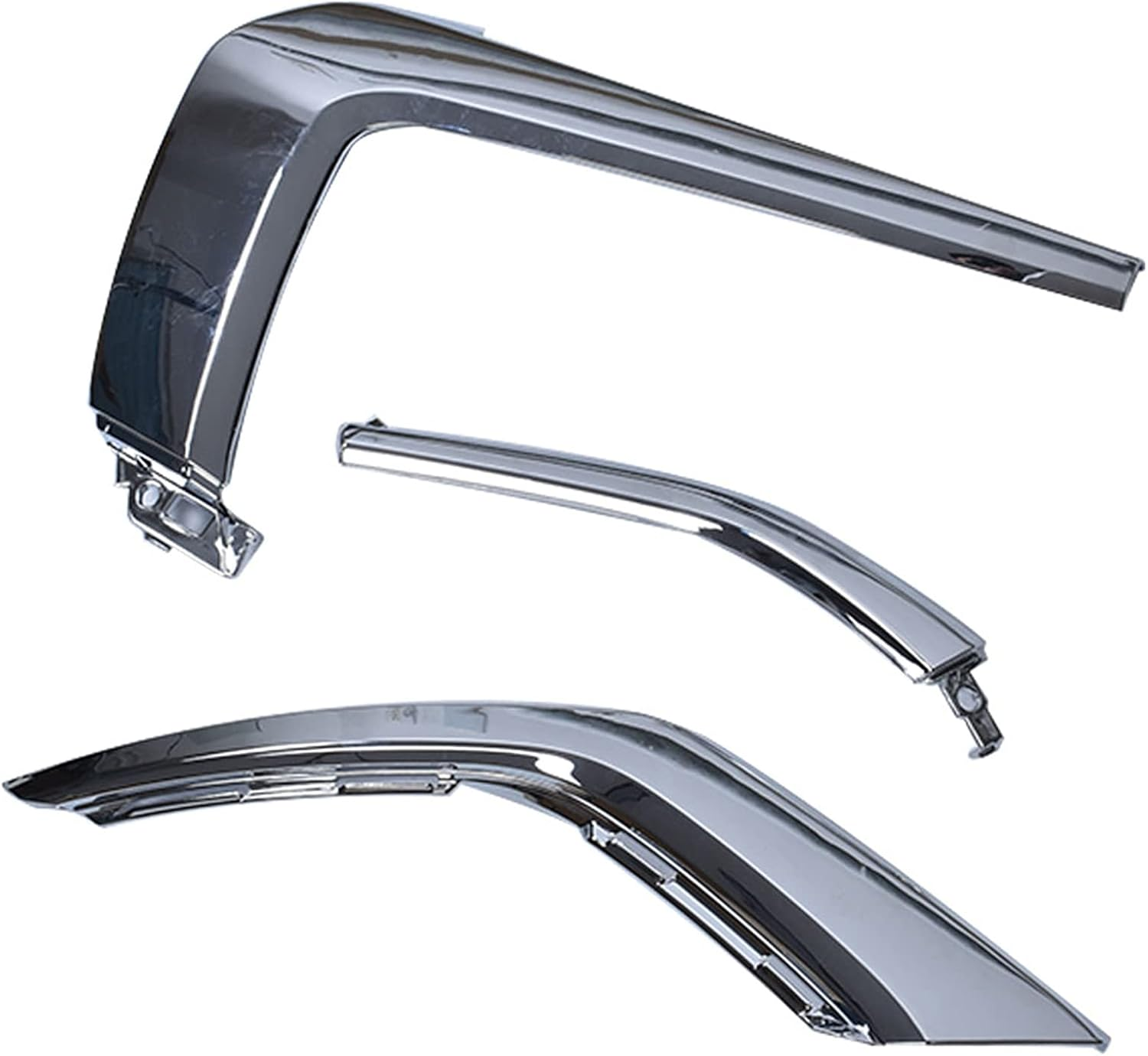 Munirater Left Front Bumper Chrome Trim Molding Strip Replacement for 2016-2019 Mitsubishi Outlander MI1047103 MI1047104 image number 3