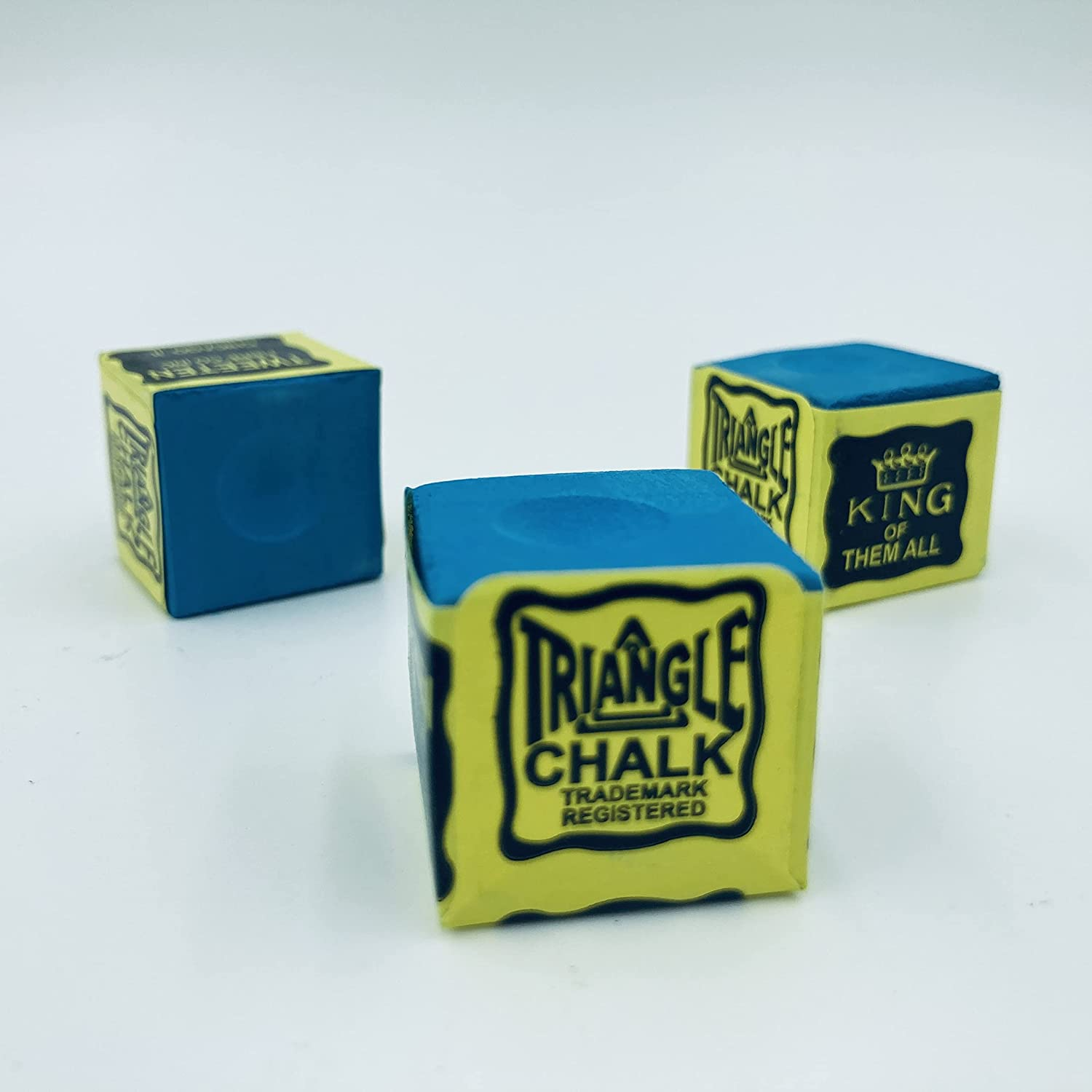 Manqianxun Pool Cue Chalk Cubes, 12-Pack -Table Billiardsstick Bulk Supplies image number 2