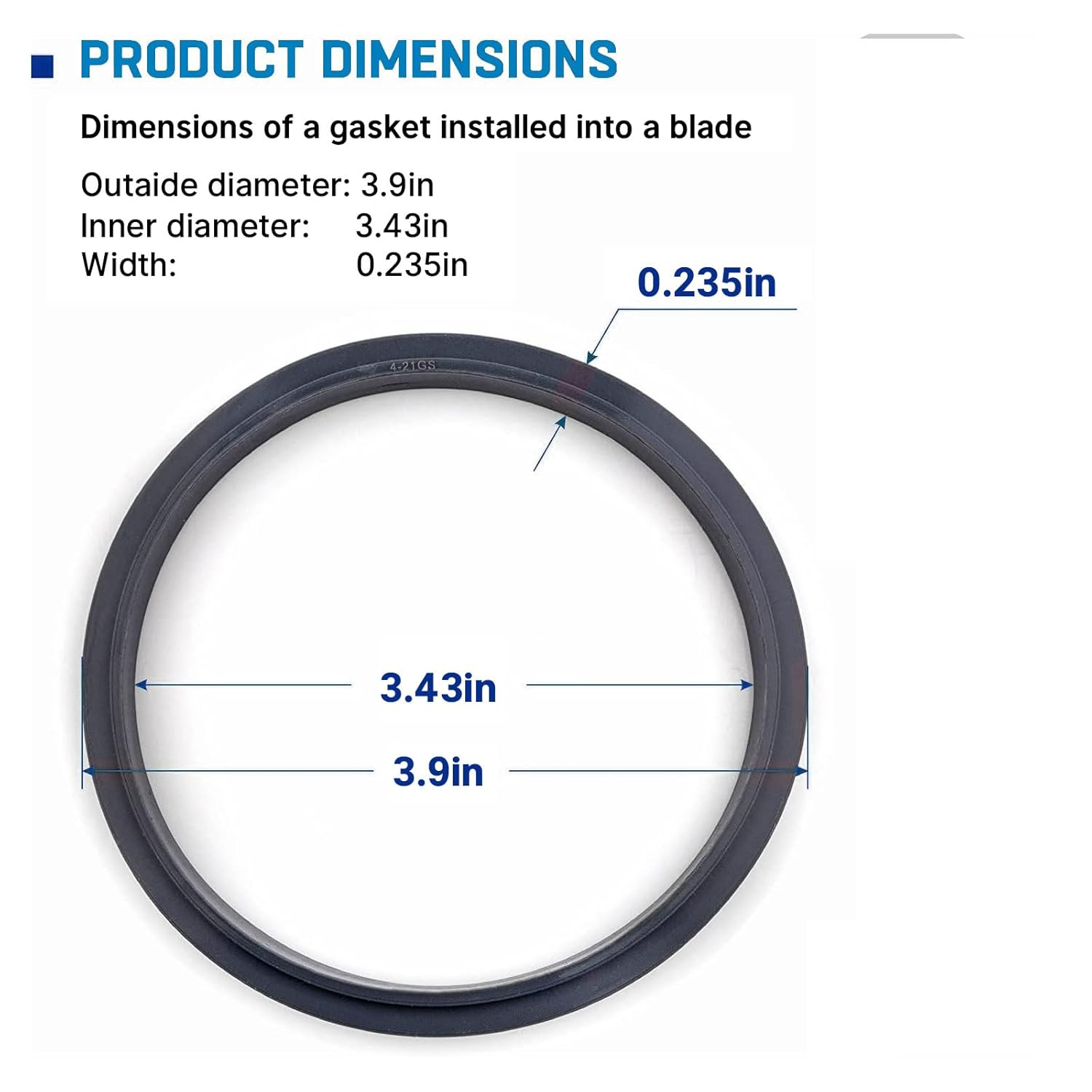 Lyvixora 4-Pack Blender Gasket Seals - Silicone O-Ring Replacement for 600W/900W Series, Durable Juicer Blender Accessories Compatible with Nutribullet image number 2