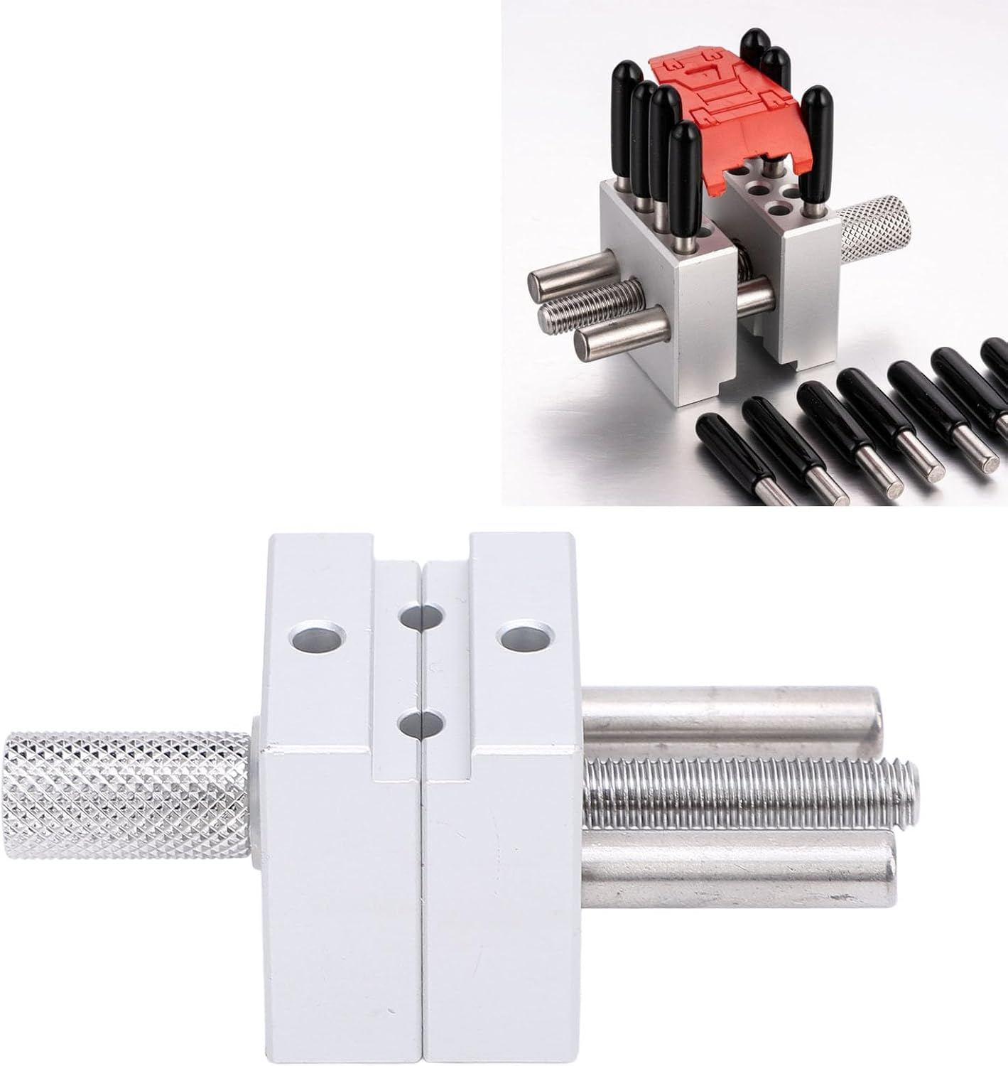 Adjustable Mini Vise Clamp for Jewelry Making, Electronics Repair with 14Pcs Stainless Steel round Rod, Handy and Compact, Maximum Clamping 30Mm for Small Parts image number 5