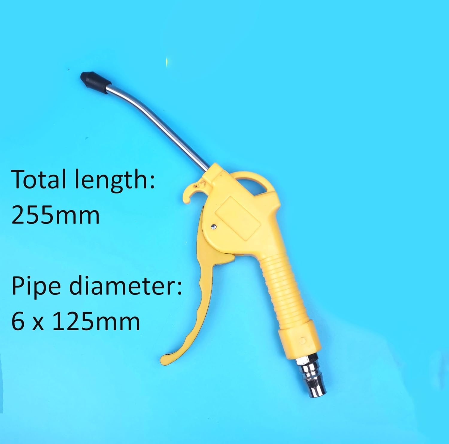 Air Blow Gun Plastic Handle Angled Nozzle Duster Cleaner Blower Dust TOOL AUTO P Long Short Car Computer (125Mm)