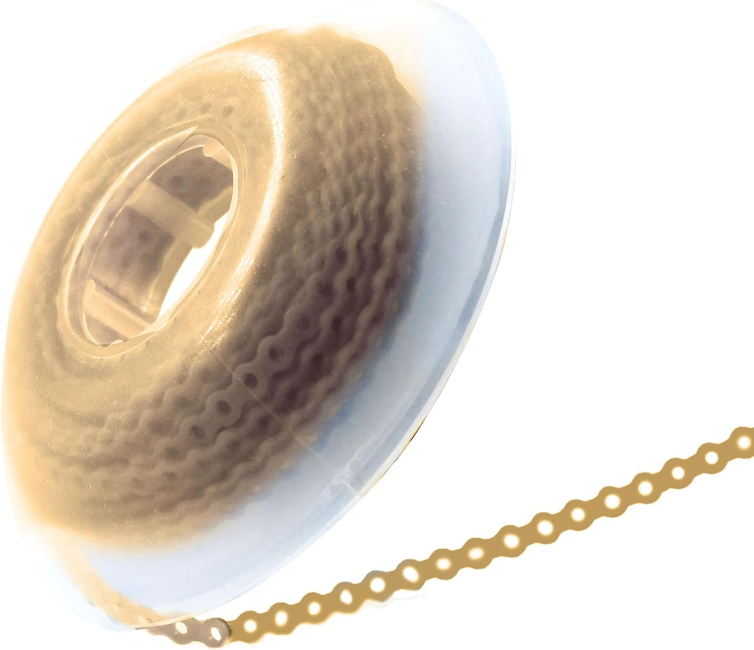 LA MIERE 1 Roll Orthodontic Rubber Chains, Braces Power Chains Consisted Force in Closed, Short, Long 15'' Spools (Long, 0.166&rsquo;&rsquo;(4.2Mm), Prussian Blue)