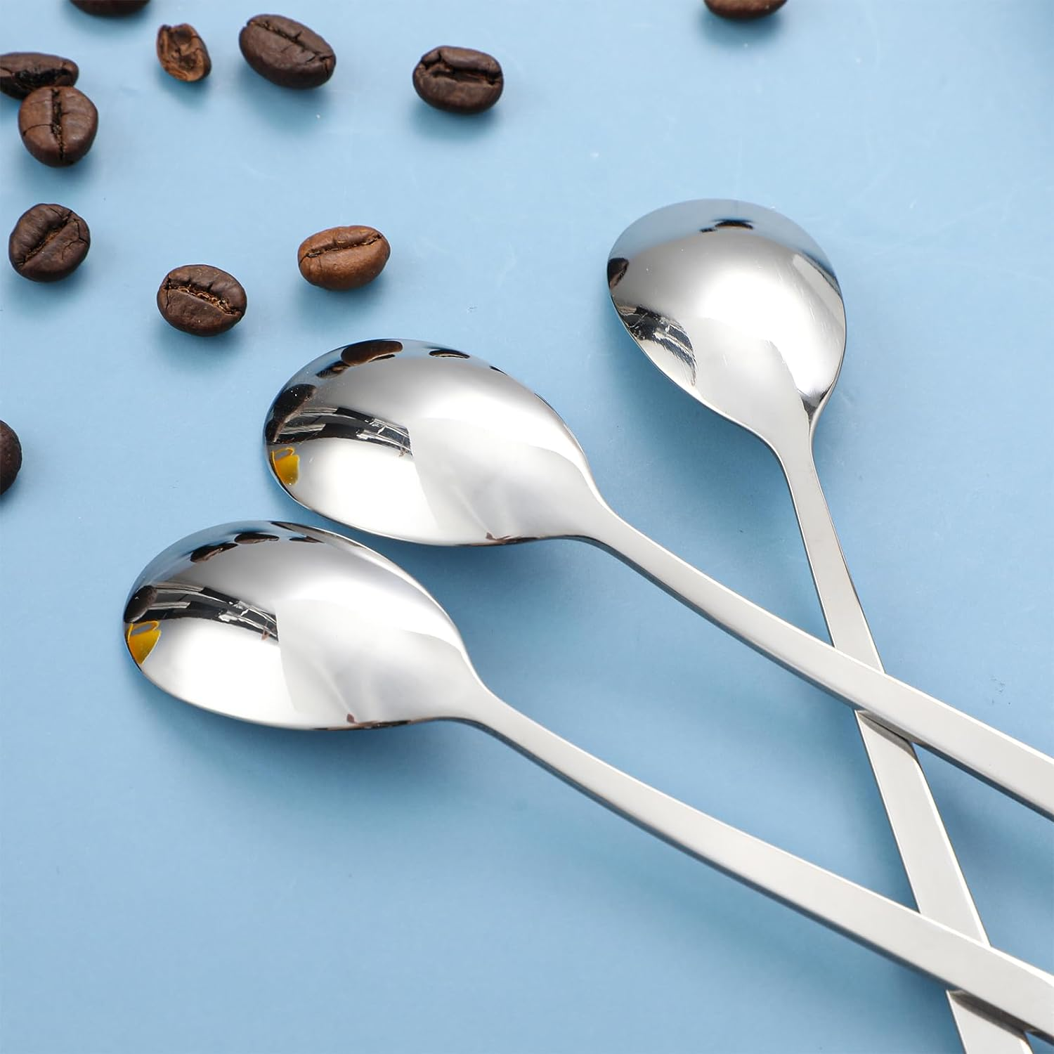 Dog Cat Spoon 3 PCS Cute Pet Can Spoon Stainless Steel Pet Food Spoons Long Handle Cat Canned Scoop Kitten Claw Spoons for Dog Wet Food (White Pink Black) image number 5