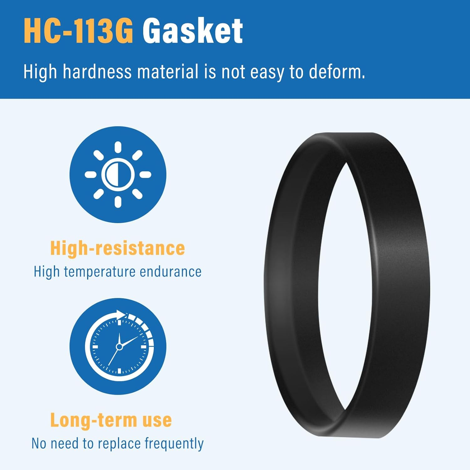 HC-113G Panel Clamp Gasket for Heliocol Sunstar Swimming Pool Solar Panels, Component of Panel Clamp Assembly HC-113-4 Pack image number 5