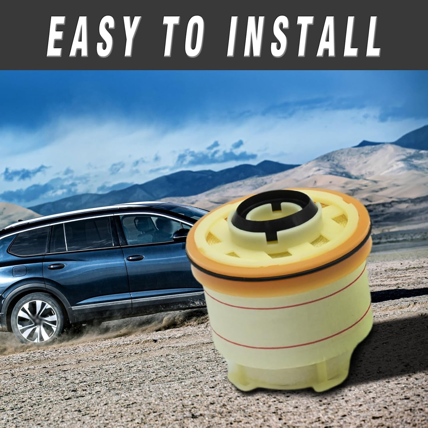 23390-0L050 Fuel Filter Filter Elements Kit, Replacement for FORTUNER KUN51 HILUX KUN16 KUN26 HILUX GDH201 KDH20, Replaces 1770A337 1770A338 F-10200 image number 3