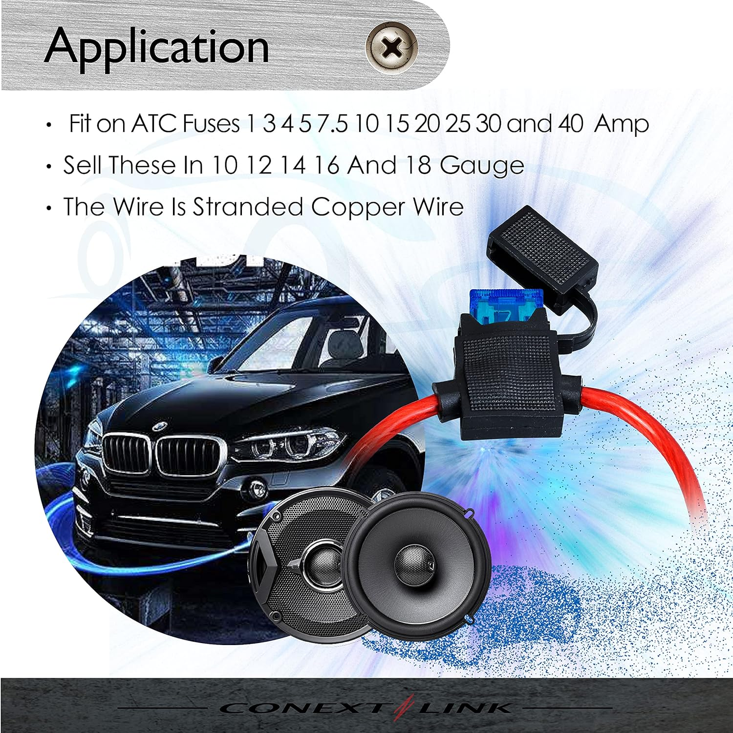 Conext Link LFH10ATC-10 Loop ATC Fuse Holder with Cover without Fuse 10 Pack 10 Gauge image number 4