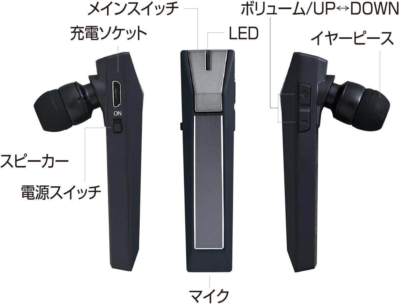 Seiwa (SEIWA) Bluetooth Mono Earphone BTE110 image number 5