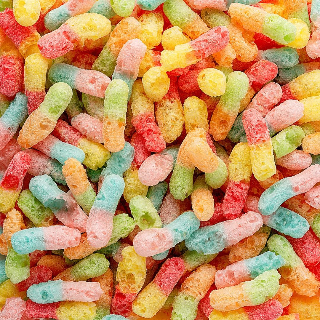 Nature'S Delight Freeze Dried Candy Sour Worms, 100G image number 2