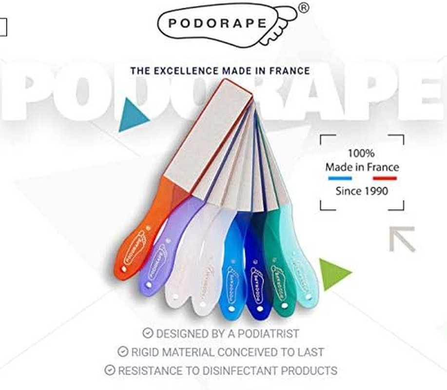 PODORAPE Professional Podiatry File for Corns & Callus Works on Very Dry Skin (France) Lilac image number 4