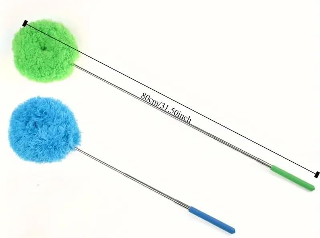 Ceiling Fan Cleaner Duster, Retractable Ceiling Fan Cleaner Duster Reusable Microfiber Blade Cleaner Fan Cleaner (Green)