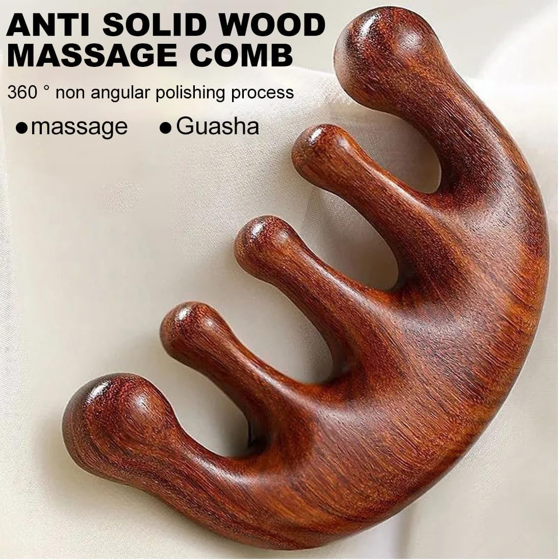 EUYKQNOI 2-Piece Dandruff Comb Scalp Comb Scalp Comb Dandruff Comb Hollow Tooth Comb for Dandruff on the Scalp, High-Quality Press Hair Comb with Skin Scratching Handle, Scalp Care Comb for Men And image number 3