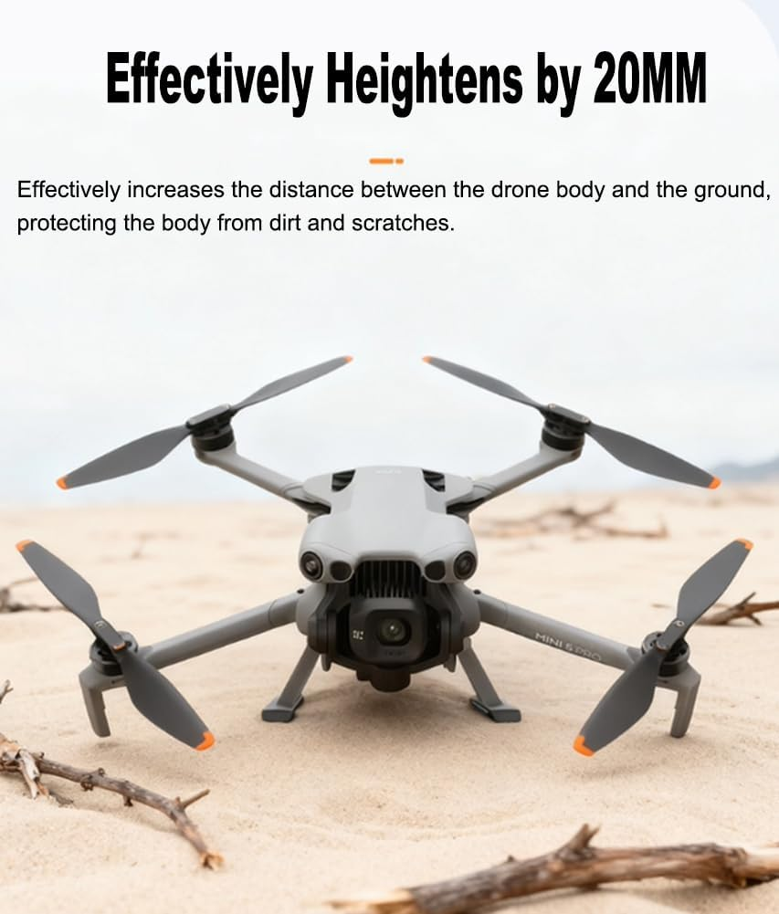 Cochanvie Foldable Landing Gear for DJI Mini 5 Pro, Height Increase Tripod Extend Leg Protection Bracket for DJI Mini 5 Pro Drone Protector Accessories