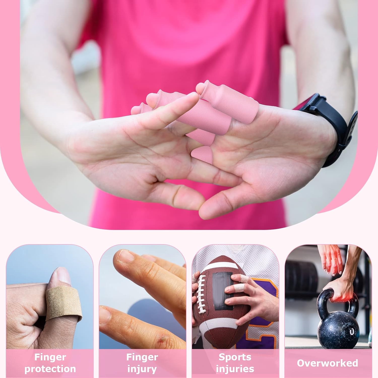 Finger Ice Sleeves 4 Ice Packs for Fingers, Thumbs & Toes Hot Cold Therapy for Arthritis, Tendinitis, Trigger Finger and Swollen Finger image number 4